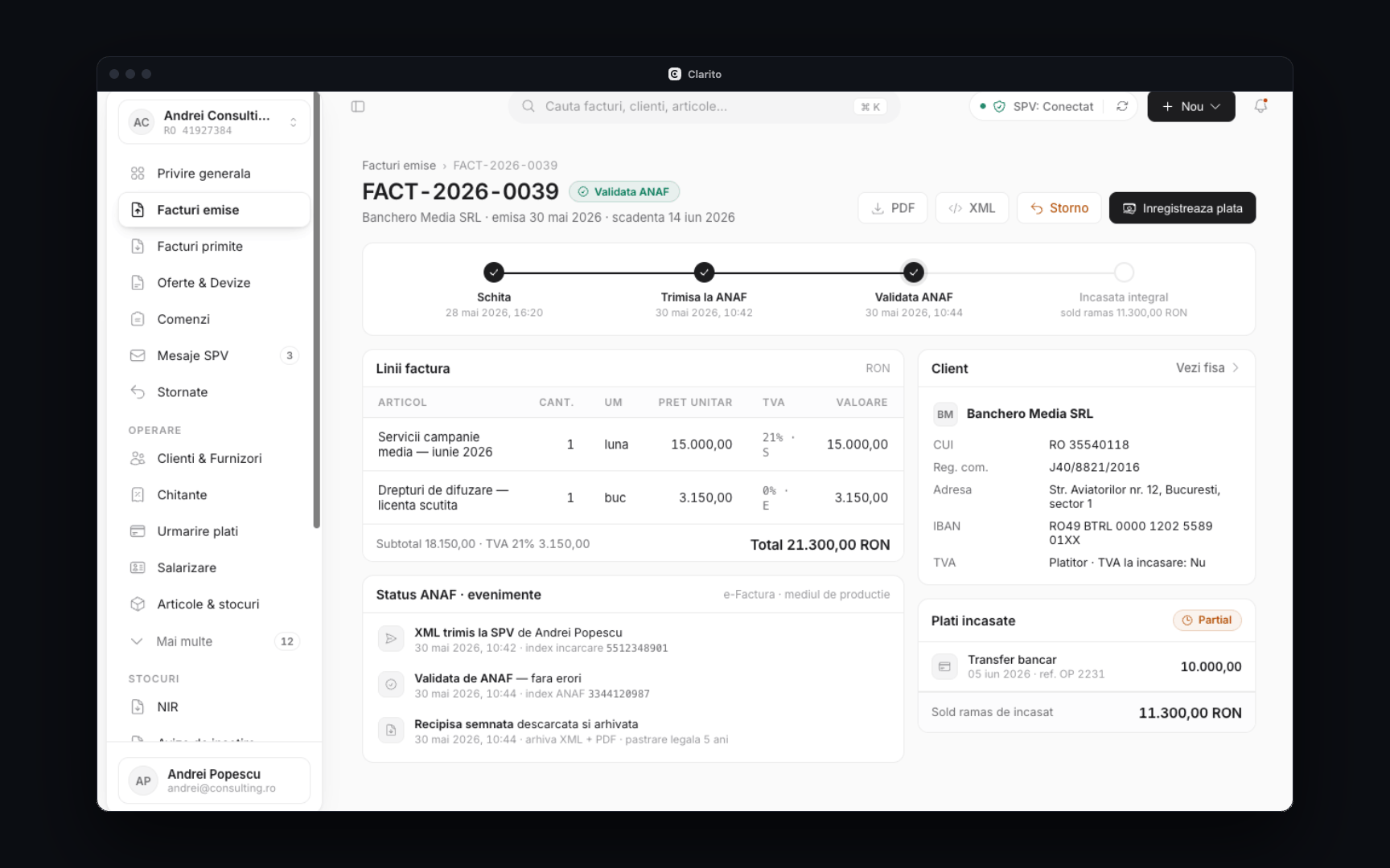Issue your first invoice