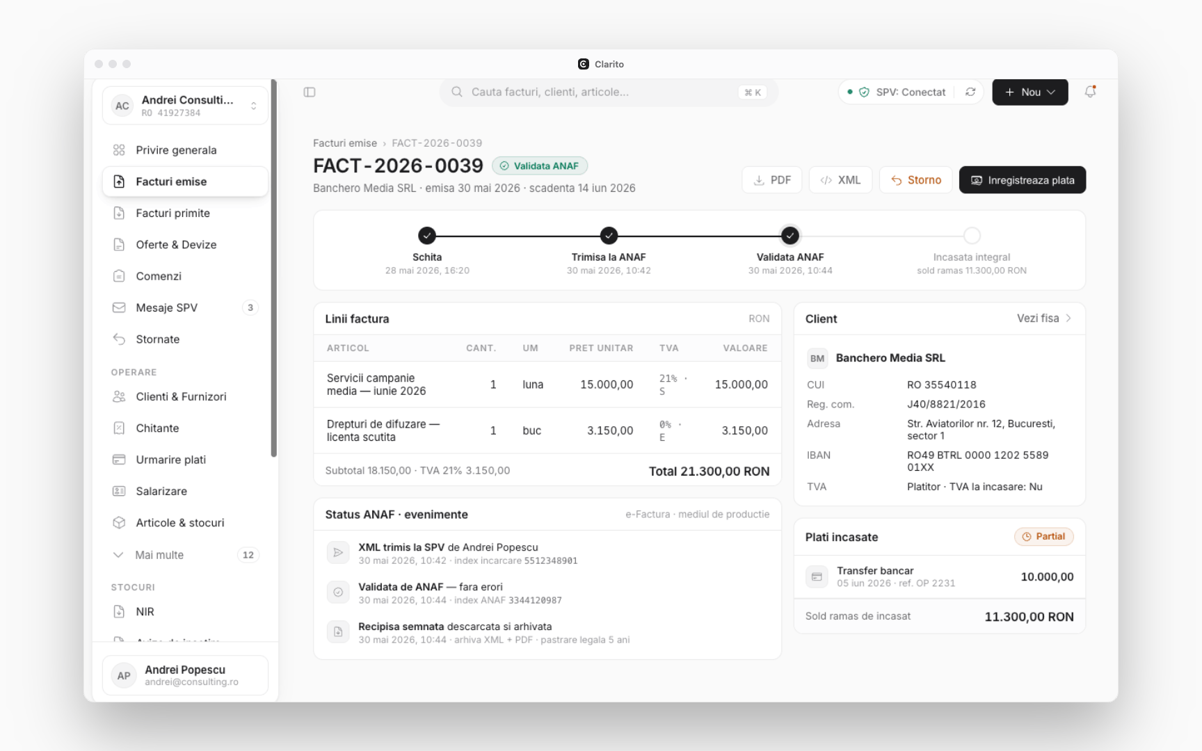 Issue your first invoice